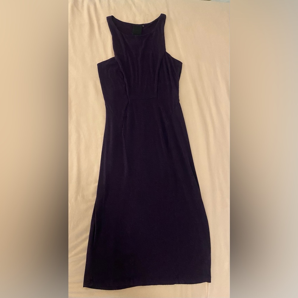 Dark purple dress